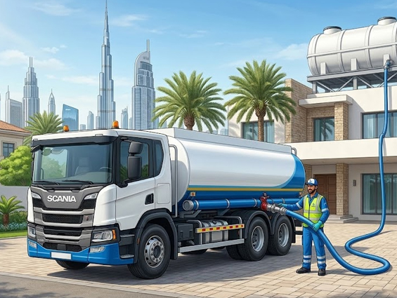 Sweet Water Supply Services in Dubai Reliable Water Tanker Delivery Across the UAE